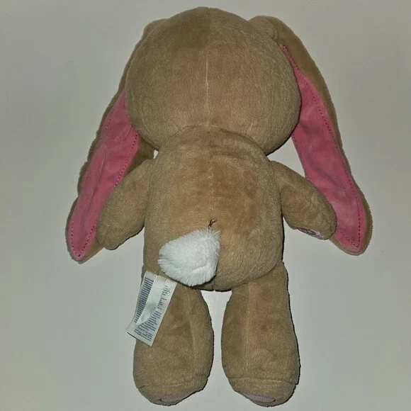 BABW Build A Bear Kabu Pawlette Bunny Rabbit Plush Brown Pink Heart Easter - Picture 6 of 8